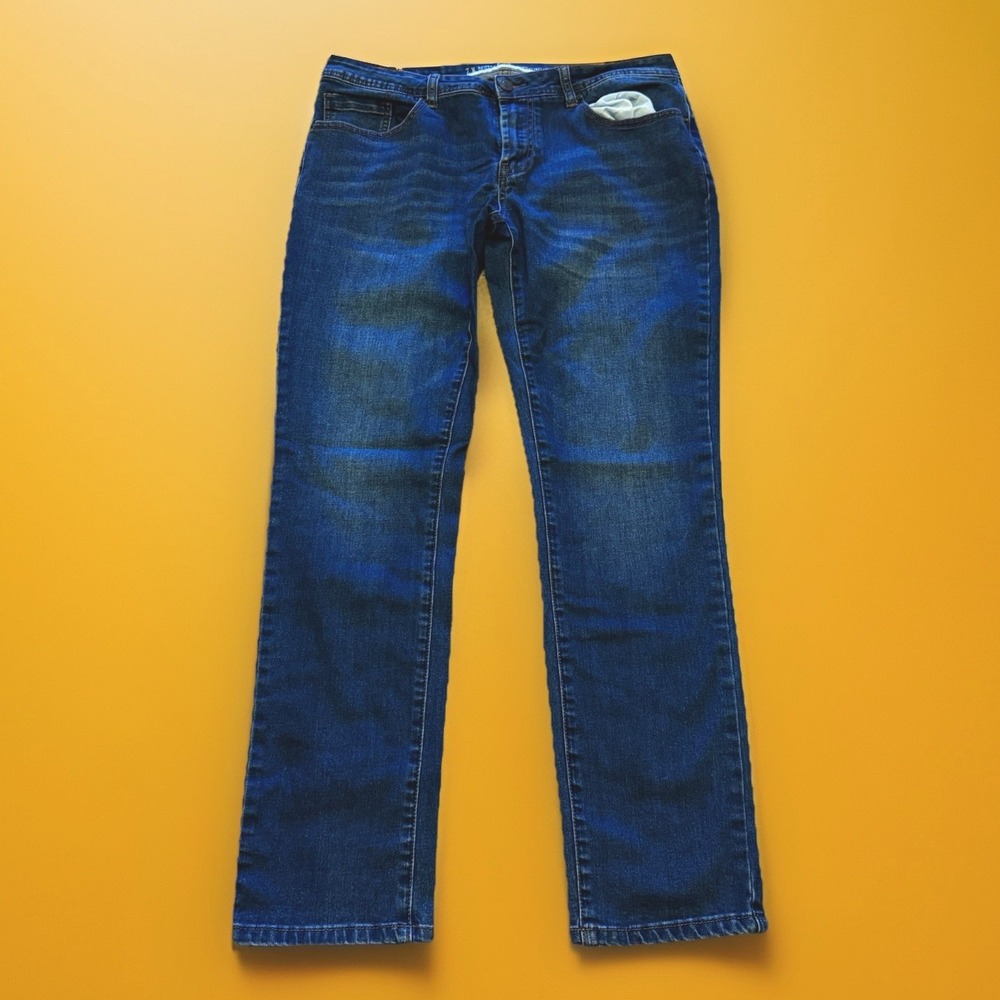 Z.W. Design Jeans Denim Blue Men's Size 36 x 30 Fashion Classic Fit Solid Pocket